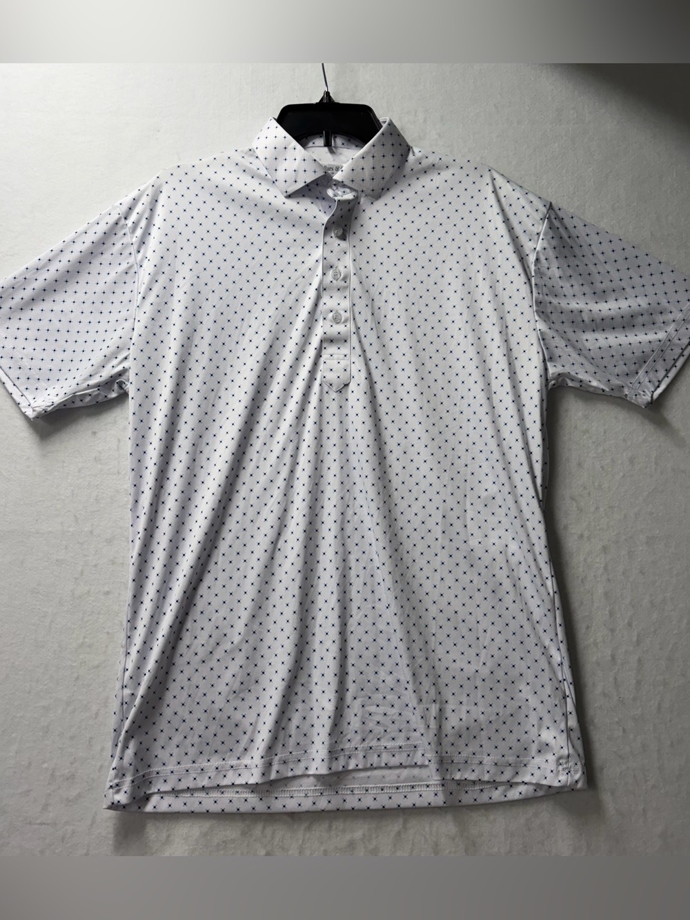 Collars and Co. Dress Collar Polo Shirt Mens Size Large White Golf Performance - Picture 3 of 7
